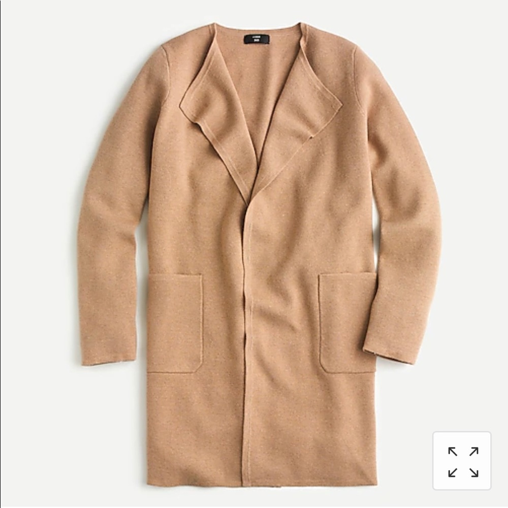 J Crew | Juliette collarless sweater-blazer